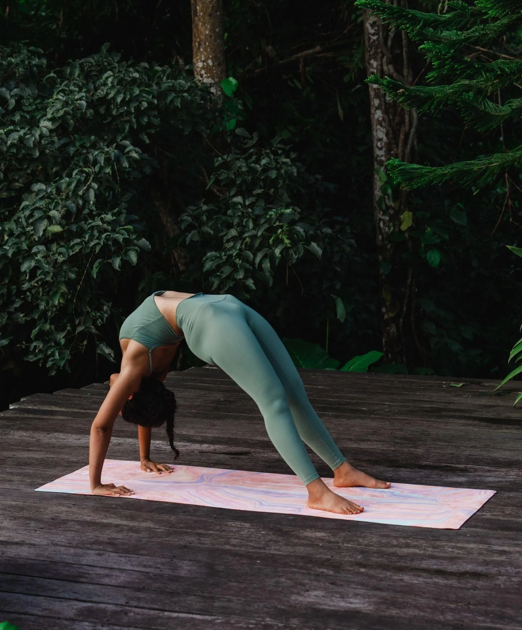 YDL Combo Yoga Mat - 2-in-1 (Mat   Towel) - Best For Hot Practices