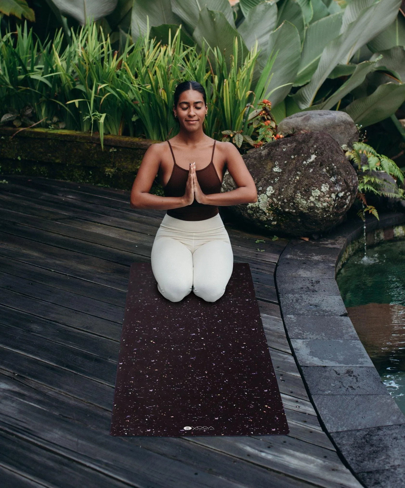 YDL Combo Yoga Mat - 2-in-1 (Mat   Towel) - Best For Hot Practices