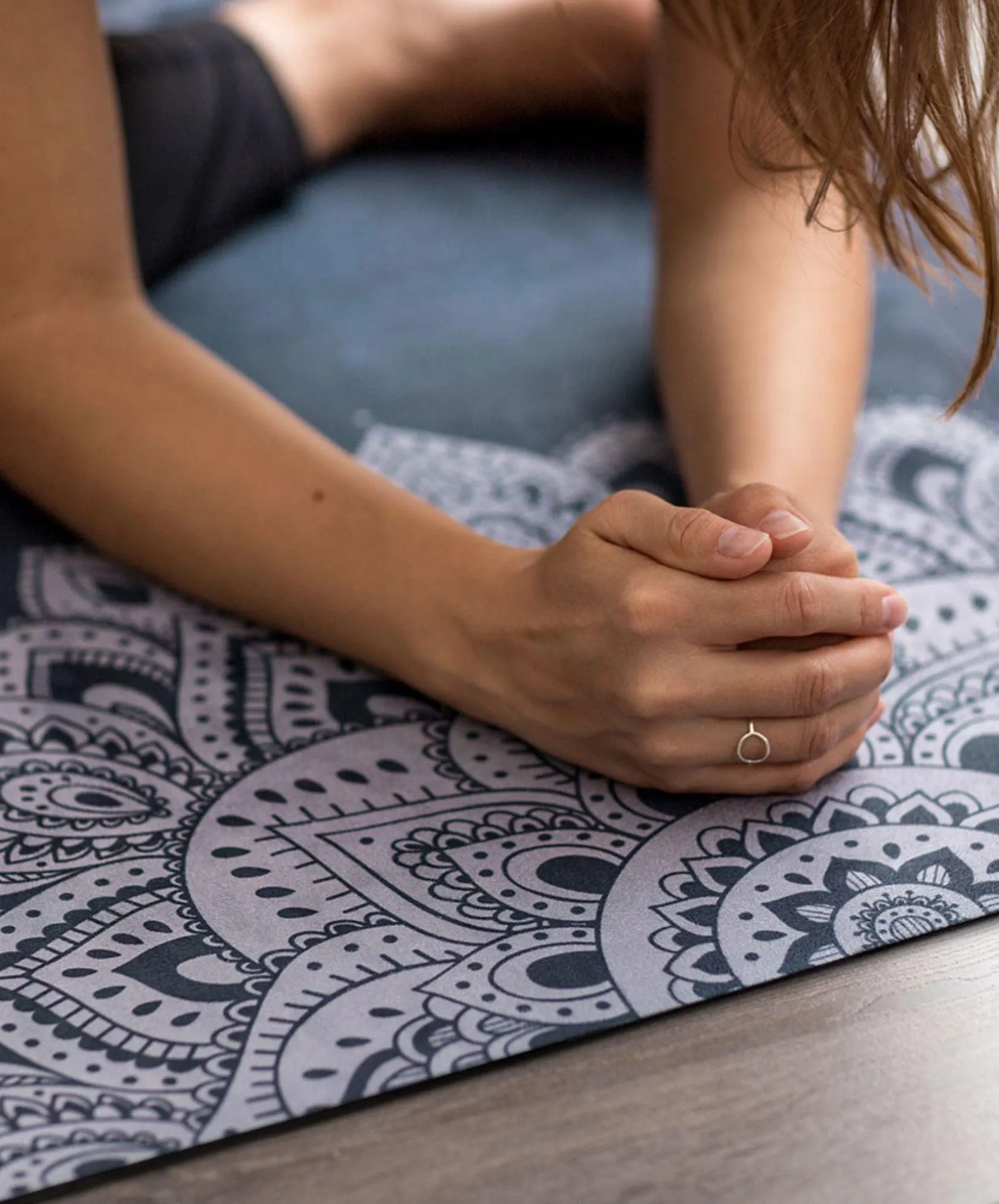 YDL Combo Yoga Mat - 2-in-1 (Mat   Towel) - Best For Hot Practices