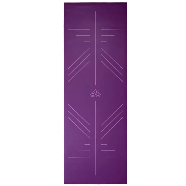 Yoga Mad SureGrip Eco Alignment Yoga Mat - 4mm