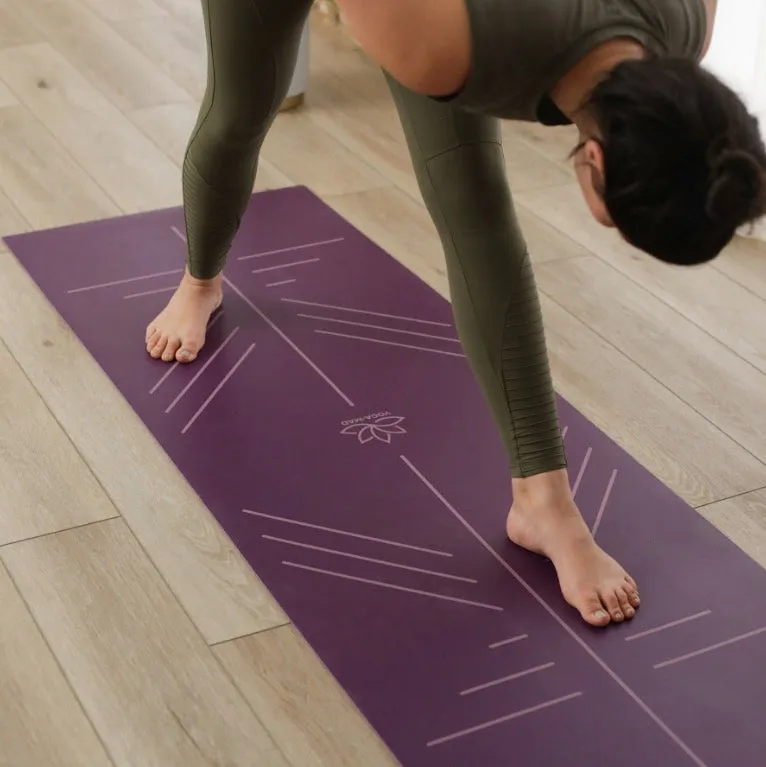 Yoga Mad SureGrip Eco Alignment Yoga Mat - 4mm