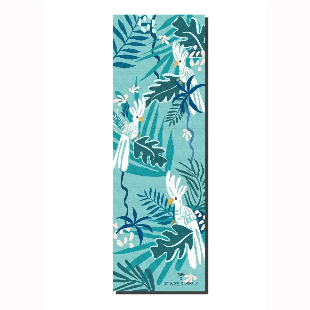 Yoga Mat | 6mm Thick | Birds | Non-Slip | Eco Friendly | Yune Yoga | Cacadus