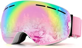 ZMLM Ski Goggles Snowboard Goggles Adult - UV Protection Anti-Fog Snow Goggle Over Glasses Snow Goggles for Men,Women & Youth