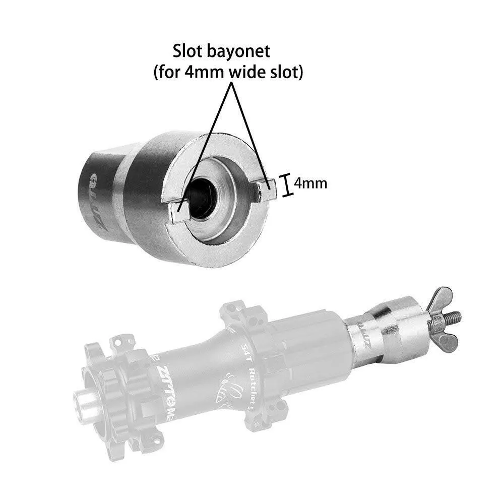ZTTO Bicycle Free Hub Tool Stainless Steel Mountain Road Bike Freehubs Body Remover Tower Base Install Disassemble Tool with Sleeve
